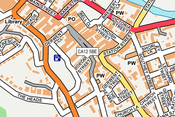 CA12 5BE map - OS OpenMap – Local (Ordnance Survey) CA12 5BE map - OS OpenMap – Local (Ordnance Survey)