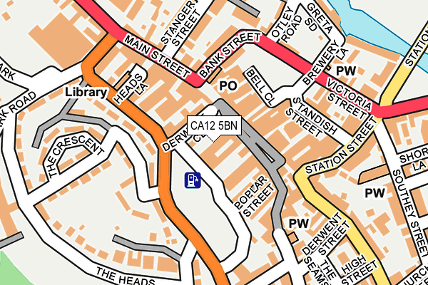 CA12 5BN map - OS OpenMap – Local (Ordnance Survey) CA12 5BN map - OS OpenMap – Local (Ordnance Survey)