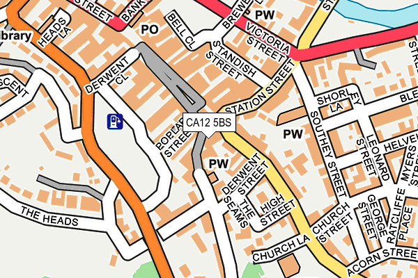 CA12 5BS map - OS OpenMap – Local (Ordnance Survey) CA12 5BS map - OS OpenMap – Local (Ordnance Survey)