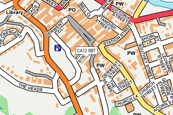 CA12 5BT map - OS OpenMap – Local (Ordnance Survey) CA12 5BT map - OS OpenMap – Local (Ordnance Survey)