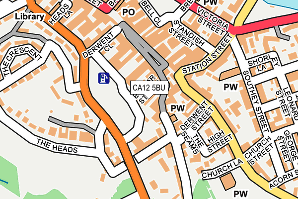 CA12 5BU map - OS OpenMap – Local (Ordnance Survey) CA12 5BU map - OS OpenMap – Local (Ordnance Survey)