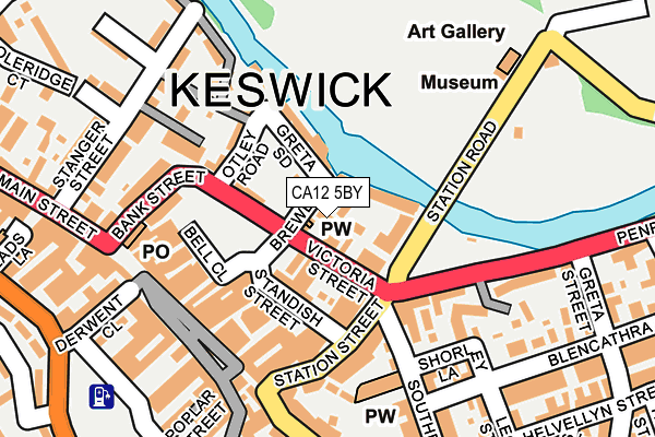CA12 5BY map - OS OpenMap – Local (Ordnance Survey) CA12 5BY map - OS OpenMap – Local (Ordnance Survey)