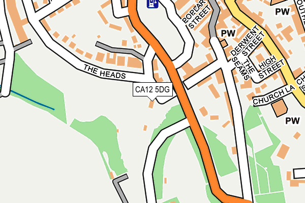 CA12 5DG map - OS OpenMap – Local (Ordnance Survey) CA12 5DG map - OS OpenMap – Local (Ordnance Survey)