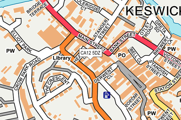 CA12 5DZ map - OS OpenMap – Local (Ordnance Survey) CA12 5DZ map - OS OpenMap – Local (Ordnance Survey)