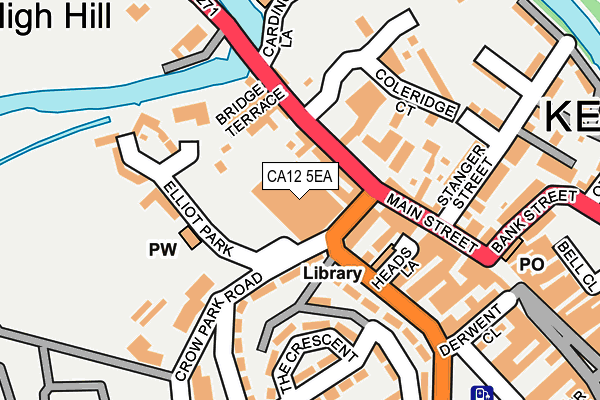 CA12 5EA map - OS OpenMap – Local (Ordnance Survey) CA12 5EA map - OS OpenMap – Local (Ordnance Survey)