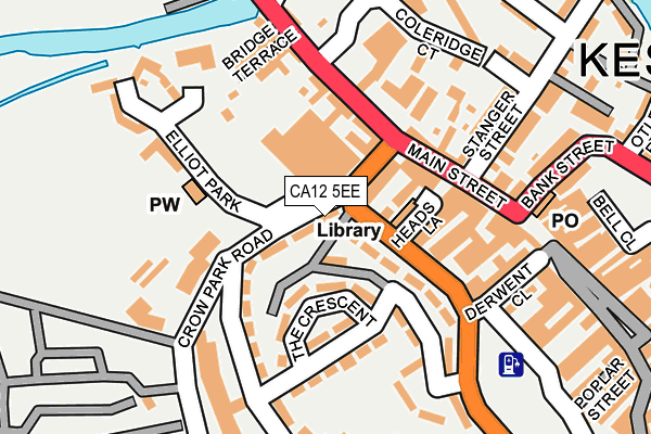 CA12 5EE map - OS OpenMap – Local (Ordnance Survey) CA12 5EE map - OS OpenMap – Local (Ordnance Survey)