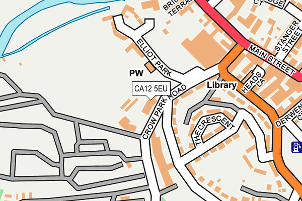 CA12 5EU map - OS OpenMap – Local (Ordnance Survey) CA12 5EU map - OS OpenMap – Local (Ordnance Survey)