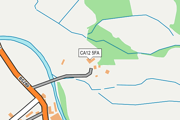 CA12 5FA map - OS OpenMap – Local (Ordnance Survey) CA12 5FA map - OS OpenMap – Local (Ordnance Survey)