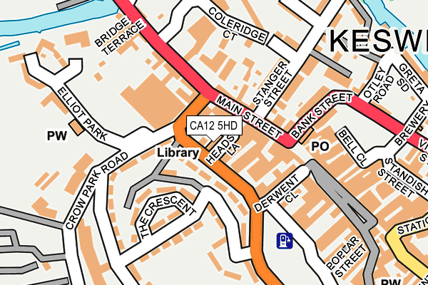 CA12 5HD map - OS OpenMap – Local (Ordnance Survey) CA12 5HD map - OS OpenMap – Local (Ordnance Survey)