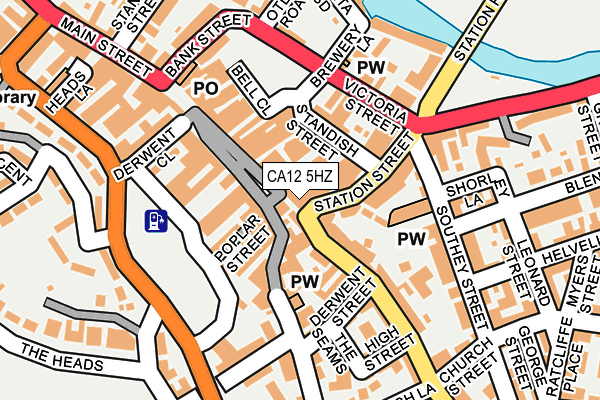 CA12 5HZ map - OS OpenMap – Local (Ordnance Survey) CA12 5HZ map - OS OpenMap – Local (Ordnance Survey)