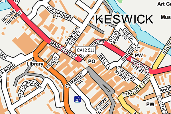 CA12 5JJ map - OS OpenMap – Local (Ordnance Survey) CA12 5JJ map - OS OpenMap – Local (Ordnance Survey)