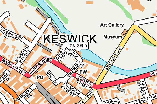 CA12 5LD map - OS OpenMap – Local (Ordnance Survey) CA12 5LD map - OS OpenMap – Local (Ordnance Survey)