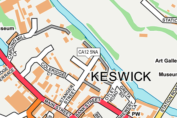 CA12 5NA map - OS OpenMap – Local (Ordnance Survey) CA12 5NA map - OS OpenMap – Local (Ordnance Survey)