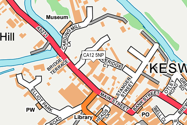 CA12 5NP map - OS OpenMap – Local (Ordnance Survey) CA12 5NP map - OS OpenMap – Local (Ordnance Survey)