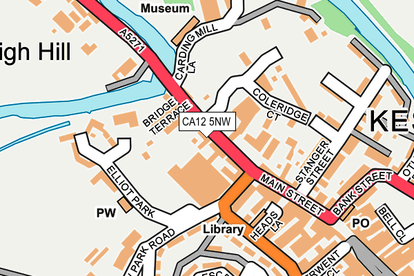 CA12 5NW map - OS OpenMap – Local (Ordnance Survey) CA12 5NW map - OS OpenMap – Local (Ordnance Survey)