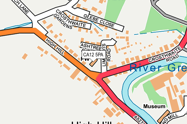 CA12 5PA map - OS OpenMap – Local (Ordnance Survey) CA12 5PA map - OS OpenMap – Local (Ordnance Survey)