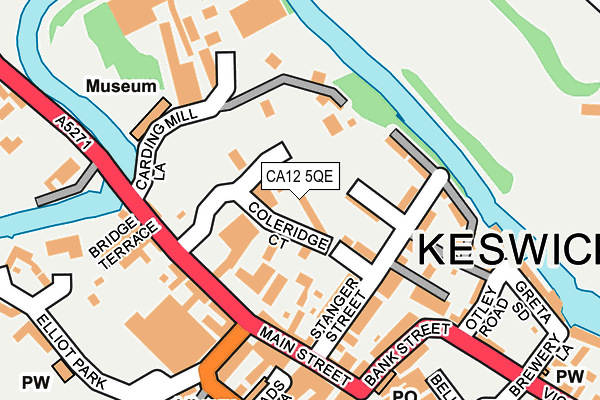 CA12 5QE map - OS OpenMap – Local (Ordnance Survey) CA12 5QE map - OS OpenMap – Local (Ordnance Survey)
