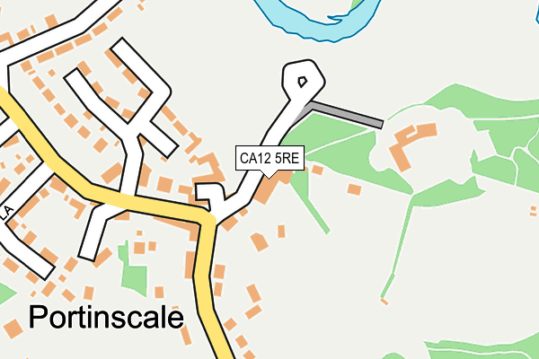 CA12 5RE map - OS OpenMap – Local (Ordnance Survey) CA12 5RE map - OS OpenMap – Local (Ordnance Survey)