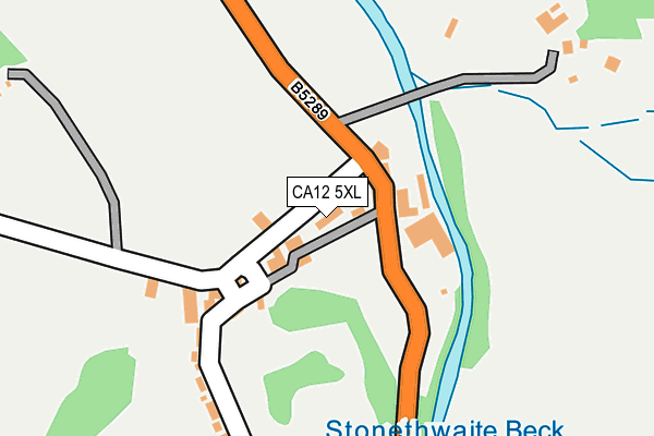CA12 5XL map - OS OpenMap – Local (Ordnance Survey) CA12 5XL map - OS OpenMap – Local (Ordnance Survey)