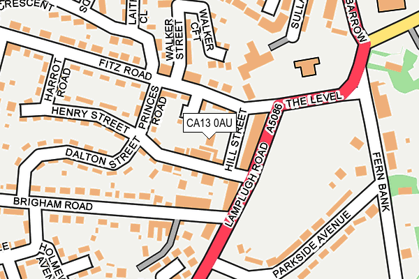 CA13 0AU map - OS OpenMap – Local (Ordnance Survey) CA13 0AU map - OS OpenMap – Local (Ordnance Survey)