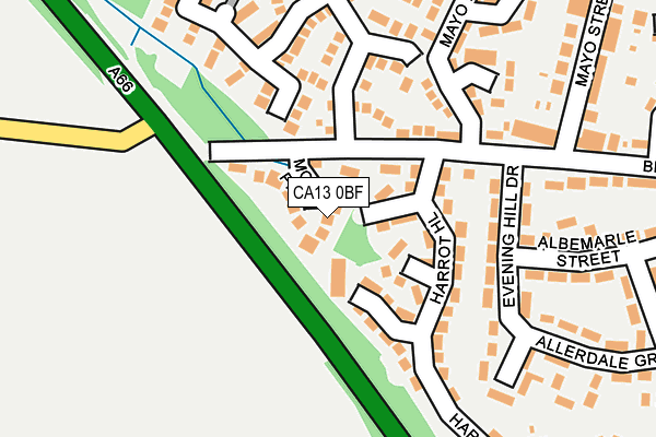 CA13 0BF map - OS OpenMap – Local (Ordnance Survey) CA13 0BF map - OS OpenMap – Local (Ordnance Survey)