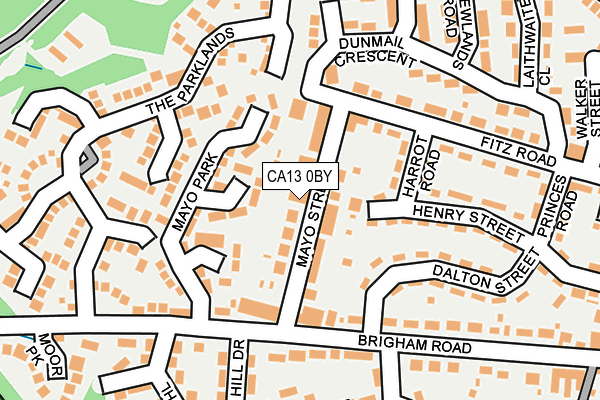 CA13 0BY map - OS OpenMap – Local (Ordnance Survey) CA13 0BY map - OS OpenMap – Local (Ordnance Survey)