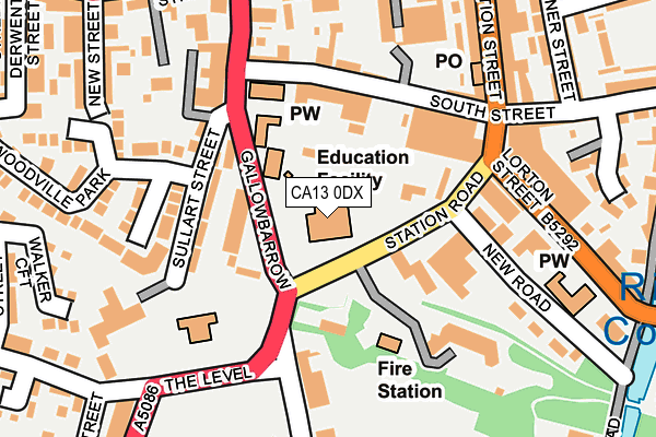 CA13 0DX map - OS OpenMap – Local (Ordnance Survey) CA13 0DX map - OS OpenMap – Local (Ordnance Survey)