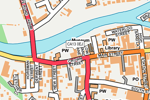CA13 0EJ map - OS OpenMap – Local (Ordnance Survey) CA13 0EJ map - OS OpenMap – Local (Ordnance Survey)
