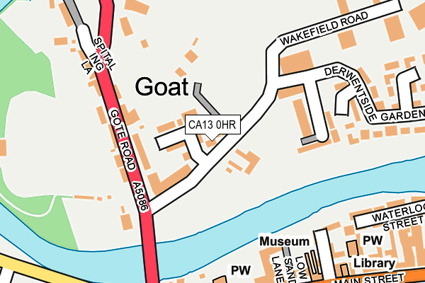 CA13 0HR map - OS OpenMap – Local (Ordnance Survey) CA13 0HR map - OS OpenMap – Local (Ordnance Survey)
