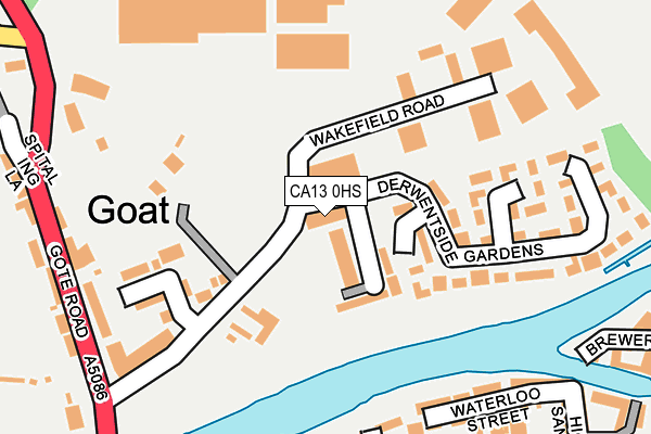 CA13 0HS map - OS OpenMap – Local (Ordnance Survey) CA13 0HS map - OS OpenMap – Local (Ordnance Survey)