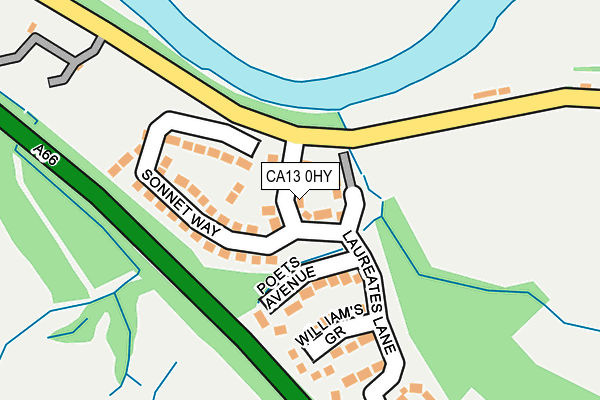 CA13 0HY map - OS OpenMap – Local (Ordnance Survey) CA13 0HY map - OS OpenMap – Local (Ordnance Survey)