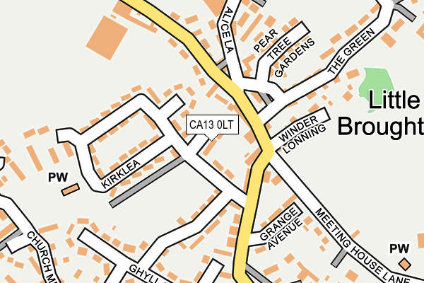 CA13 0LT map - OS OpenMap – Local (Ordnance Survey) CA13 0LT map - OS OpenMap – Local (Ordnance Survey)