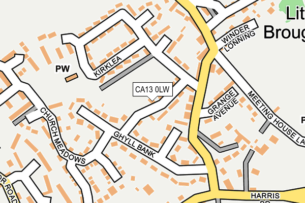 CA13 0LW map - OS OpenMap – Local (Ordnance Survey) CA13 0LW map - OS OpenMap – Local (Ordnance Survey)