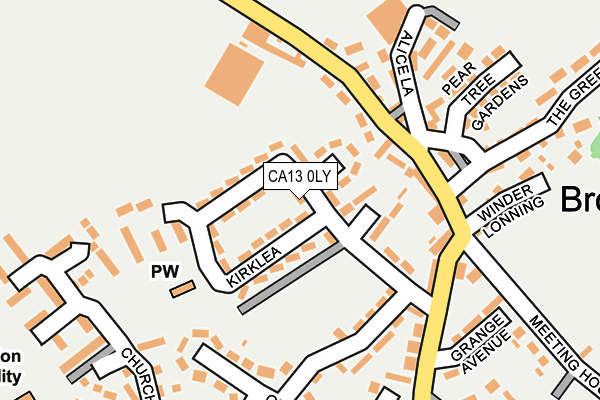 CA13 0LY map - OS OpenMap – Local (Ordnance Survey) CA13 0LY map - OS OpenMap – Local (Ordnance Survey)