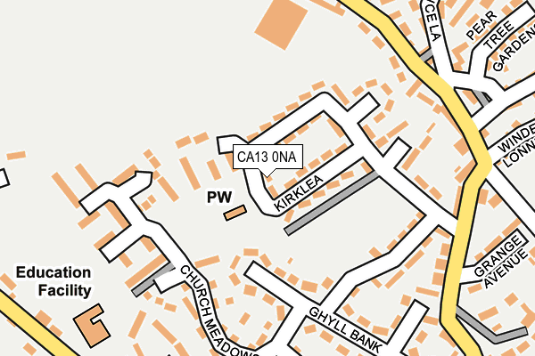 CA13 0NA map - OS OpenMap – Local (Ordnance Survey) CA13 0NA map - OS OpenMap – Local (Ordnance Survey)