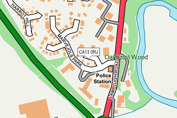 CA13 0RJ map - OS OpenMap – Local (Ordnance Survey) CA13 0RJ map - OS OpenMap – Local (Ordnance Survey)