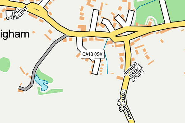 CA13 0SX map - OS OpenMap – Local (Ordnance Survey) CA13 0SX map - OS OpenMap – Local (Ordnance Survey)