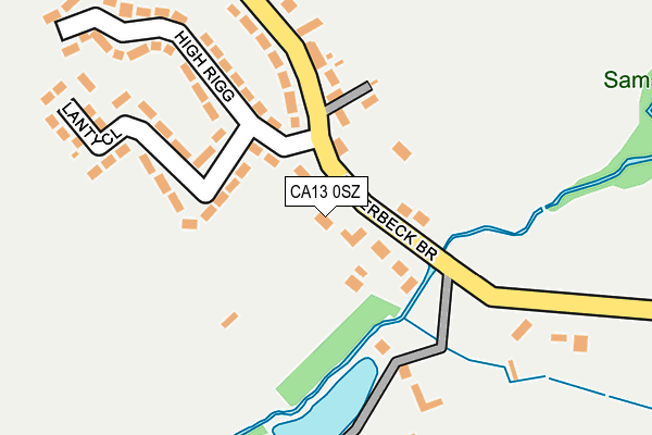 CA13 0SZ map - OS OpenMap – Local (Ordnance Survey) CA13 0SZ map - OS OpenMap – Local (Ordnance Survey)