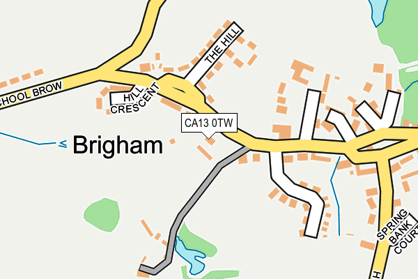 CA13 0TW map - OS OpenMap – Local (Ordnance Survey) CA13 0TW map - OS OpenMap – Local (Ordnance Survey)