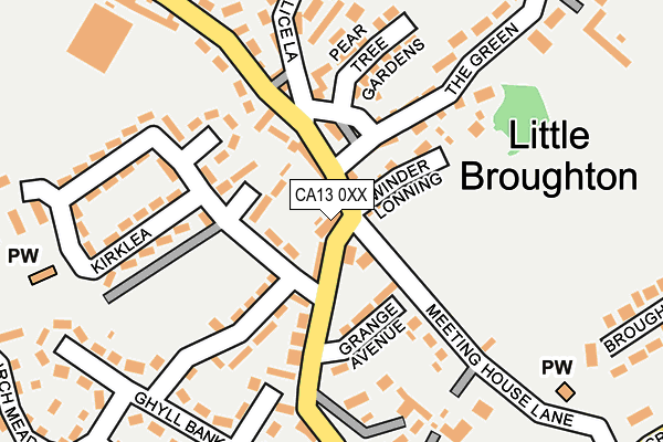 CA13 0XX map - OS OpenMap – Local (Ordnance Survey) CA13 0XX map - OS OpenMap – Local (Ordnance Survey)