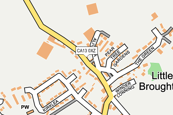 CA13 0XZ map - OS OpenMap – Local (Ordnance Survey) CA13 0XZ map - OS OpenMap – Local (Ordnance Survey)