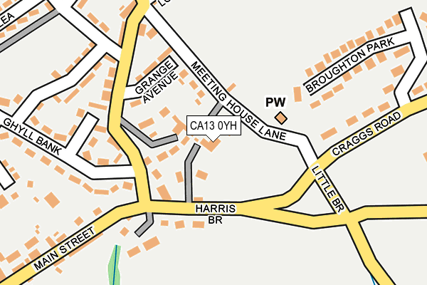 CA13 0YH map - OS OpenMap – Local (Ordnance Survey) CA13 0YH map - OS OpenMap – Local (Ordnance Survey)