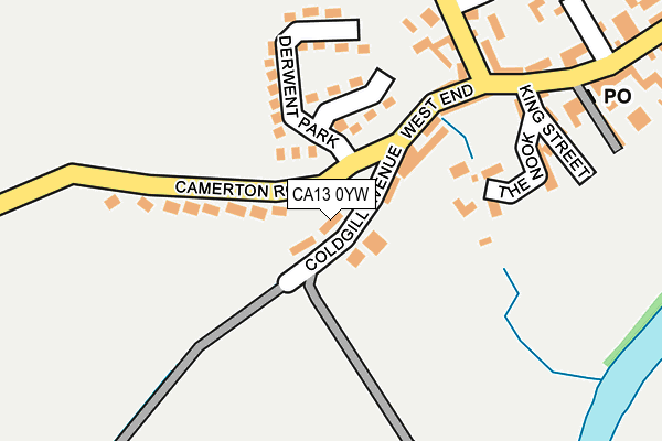 CA13 0YW map - OS OpenMap – Local (Ordnance Survey) CA13 0YW map - OS OpenMap – Local (Ordnance Survey)