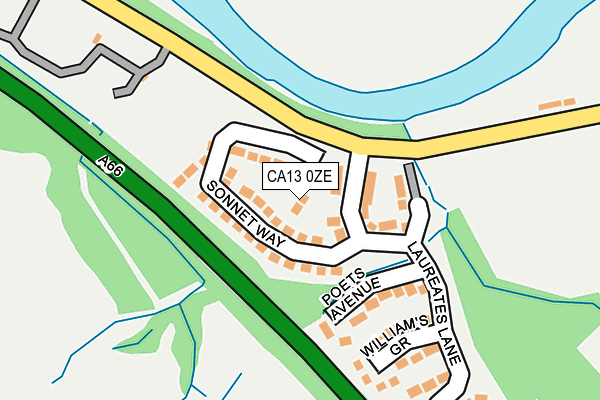 CA13 0ZE map - OS OpenMap – Local (Ordnance Survey) CA13 0ZE map - OS OpenMap – Local (Ordnance Survey)