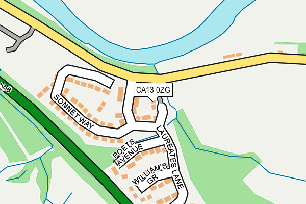 CA13 0ZG map - OS OpenMap – Local (Ordnance Survey) CA13 0ZG map - OS OpenMap – Local (Ordnance Survey)