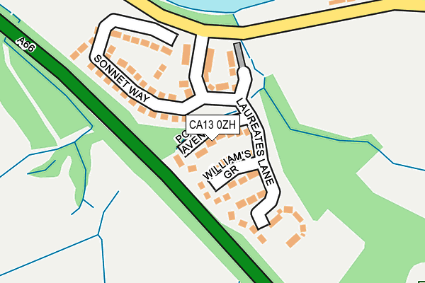CA13 0ZH map - OS OpenMap – Local (Ordnance Survey) CA13 0ZH map - OS OpenMap – Local (Ordnance Survey)