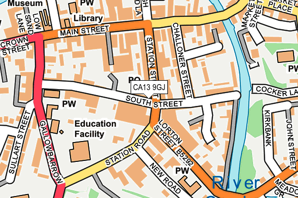 CA13 9GJ map - OS OpenMap – Local (Ordnance Survey) CA13 9GJ map - OS OpenMap – Local (Ordnance Survey)