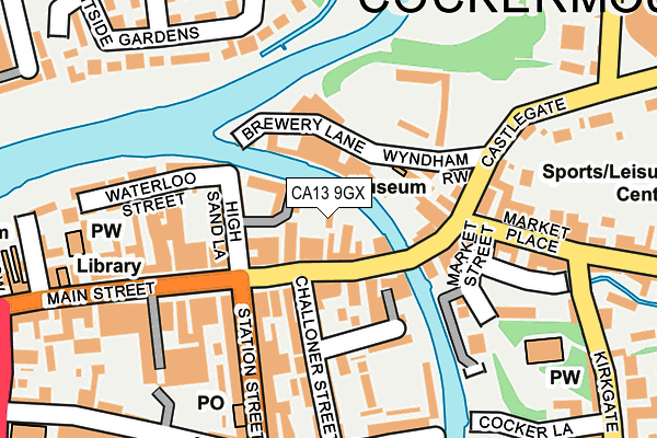 CA13 9GX map - OS OpenMap – Local (Ordnance Survey) CA13 9GX map - OS OpenMap – Local (Ordnance Survey)