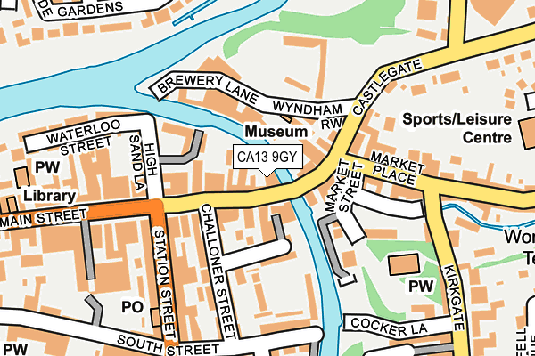 CA13 9GY map - OS OpenMap – Local (Ordnance Survey) CA13 9GY map - OS OpenMap – Local (Ordnance Survey)