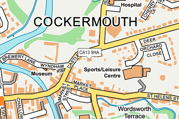 CA13 9HA map - OS OpenMap – Local (Ordnance Survey) CA13 9HA map - OS OpenMap – Local (Ordnance Survey)